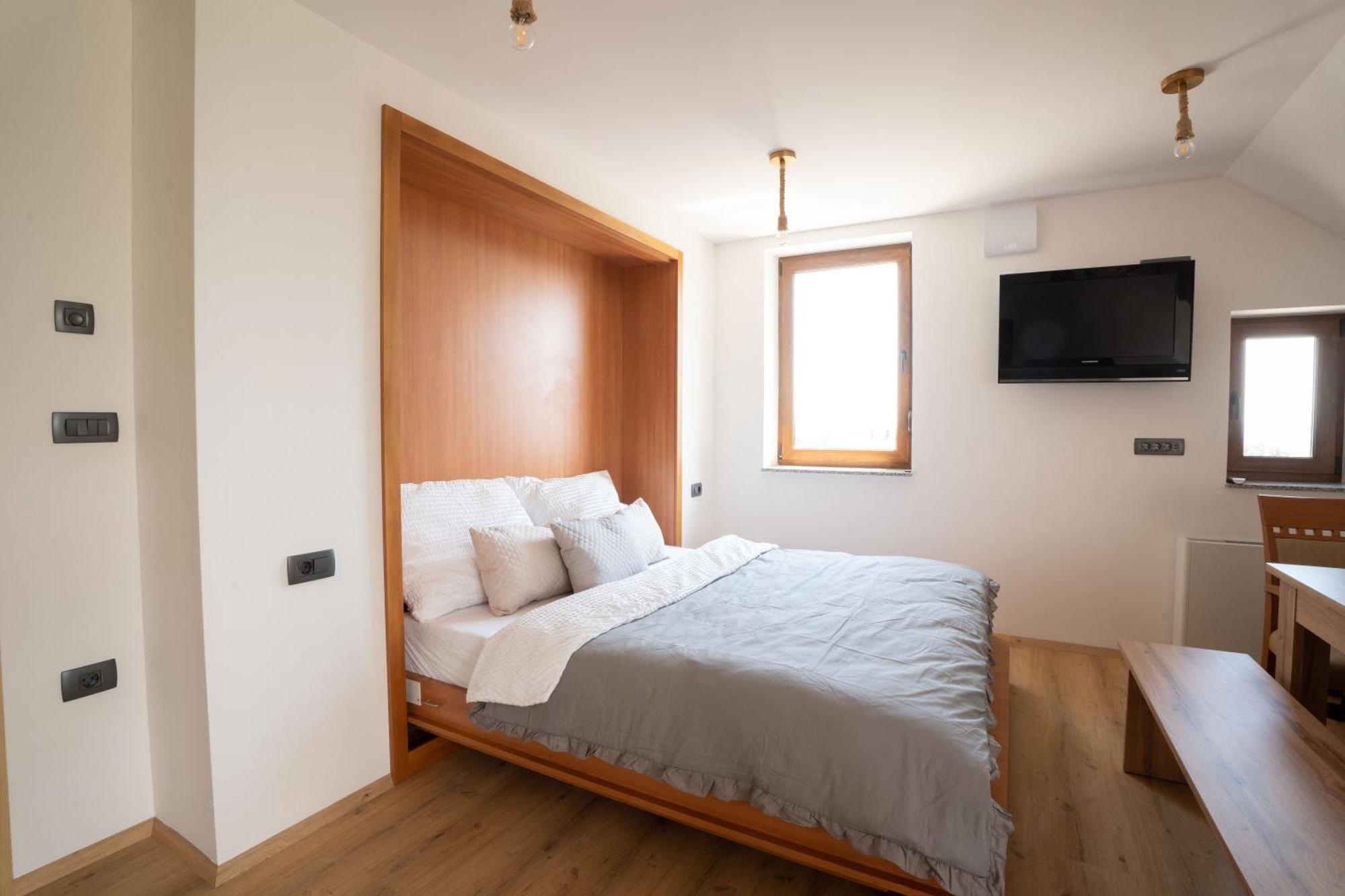 Aparthotel Hom At Vintgar Zgornje Gorje Zimmer foto