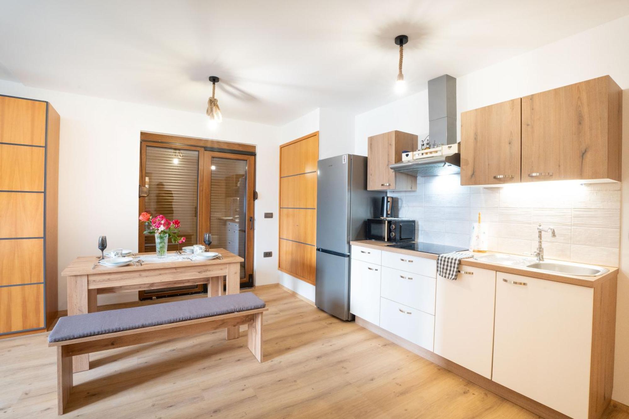 Aparthotel Hom At Vintgar Zgornje Gorje Zimmer foto